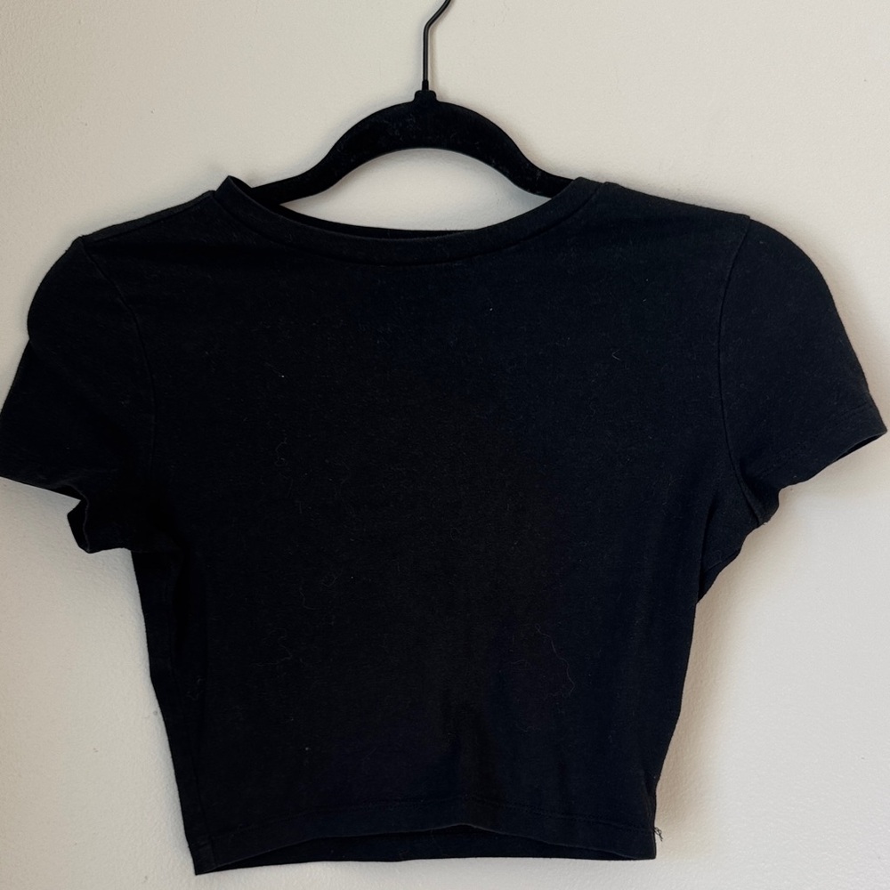 Wild Fable Classic Black Crop Top